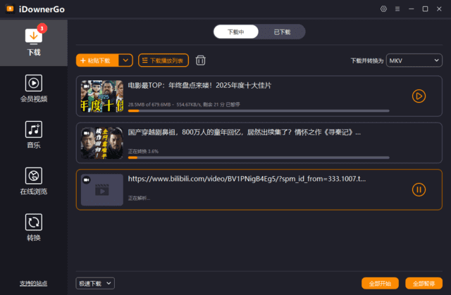 图片[1]-iDownerGo v11.1.2 便携版 | 全能多媒体下载工具-便携小站