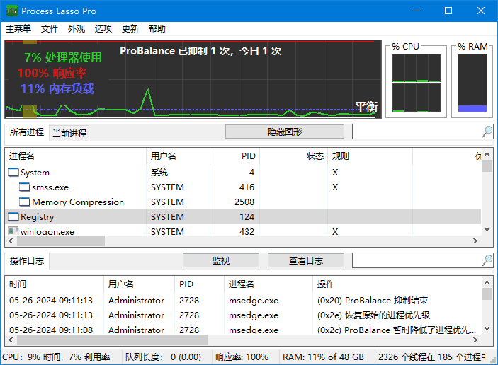 图片[1]-Process Lasso v18.2.2.10 便携版 | 系统进程调度优化-便携小站